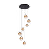 Suspension Monza 7 rond | noir