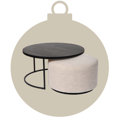 Tables basses avec pouf