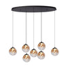 Pendant Monza 7 oval | black