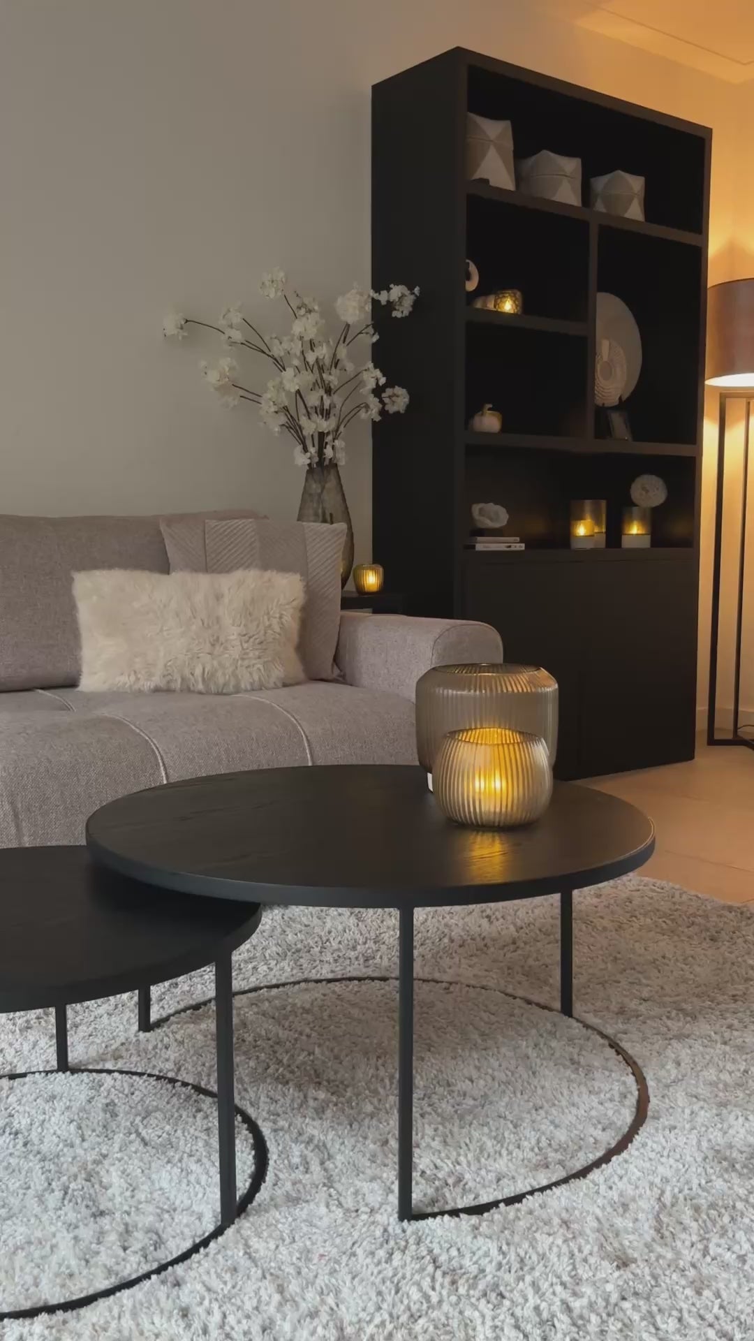 Table de salon Shafir S/2 80/60 - noir