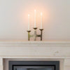 Candle holder Amour S/3 | antique brass