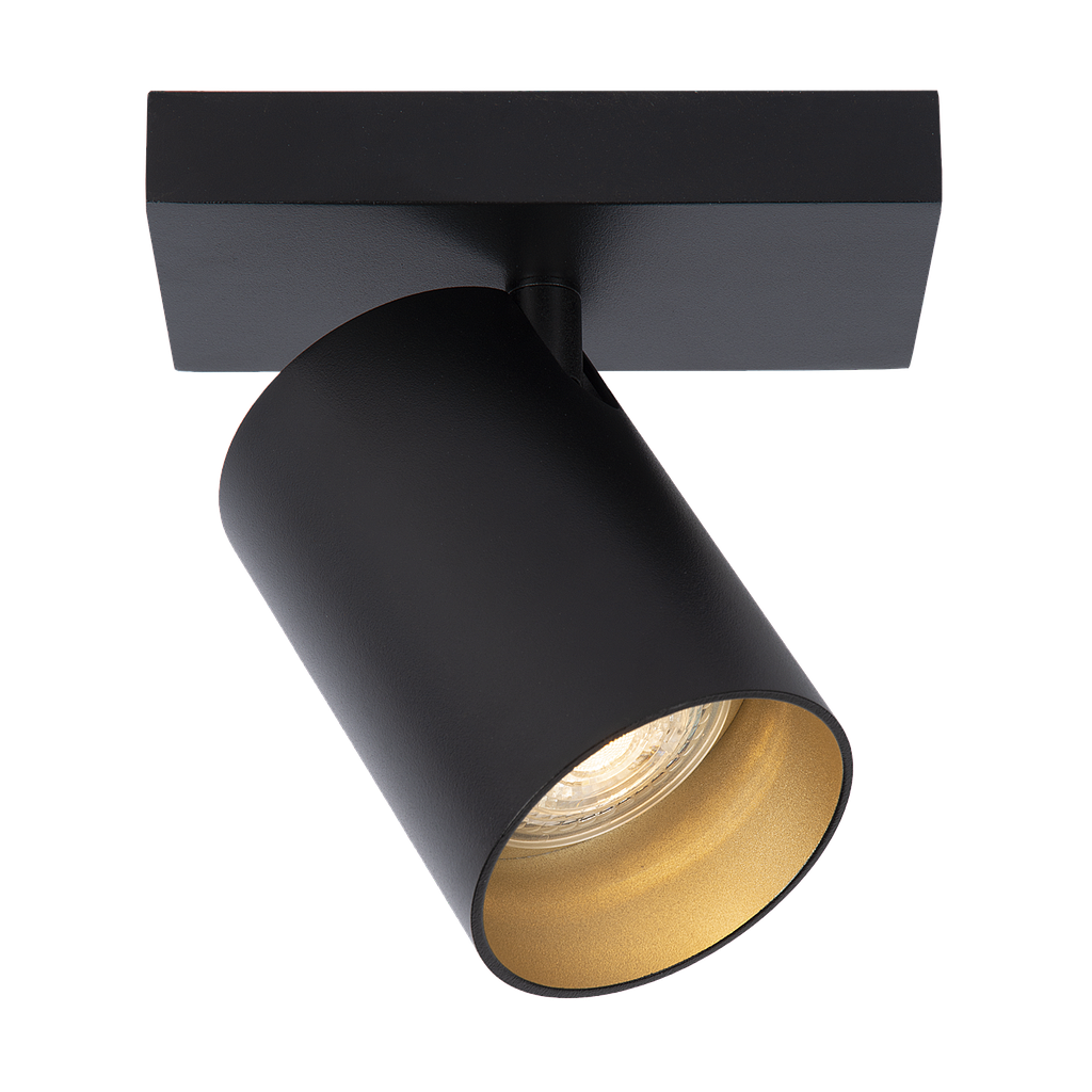 Ceiling light Nuo 1 | black - gold inside