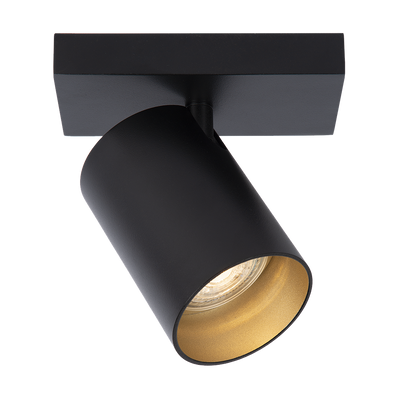 Ceiling light Nuo 1 | black - gold inside