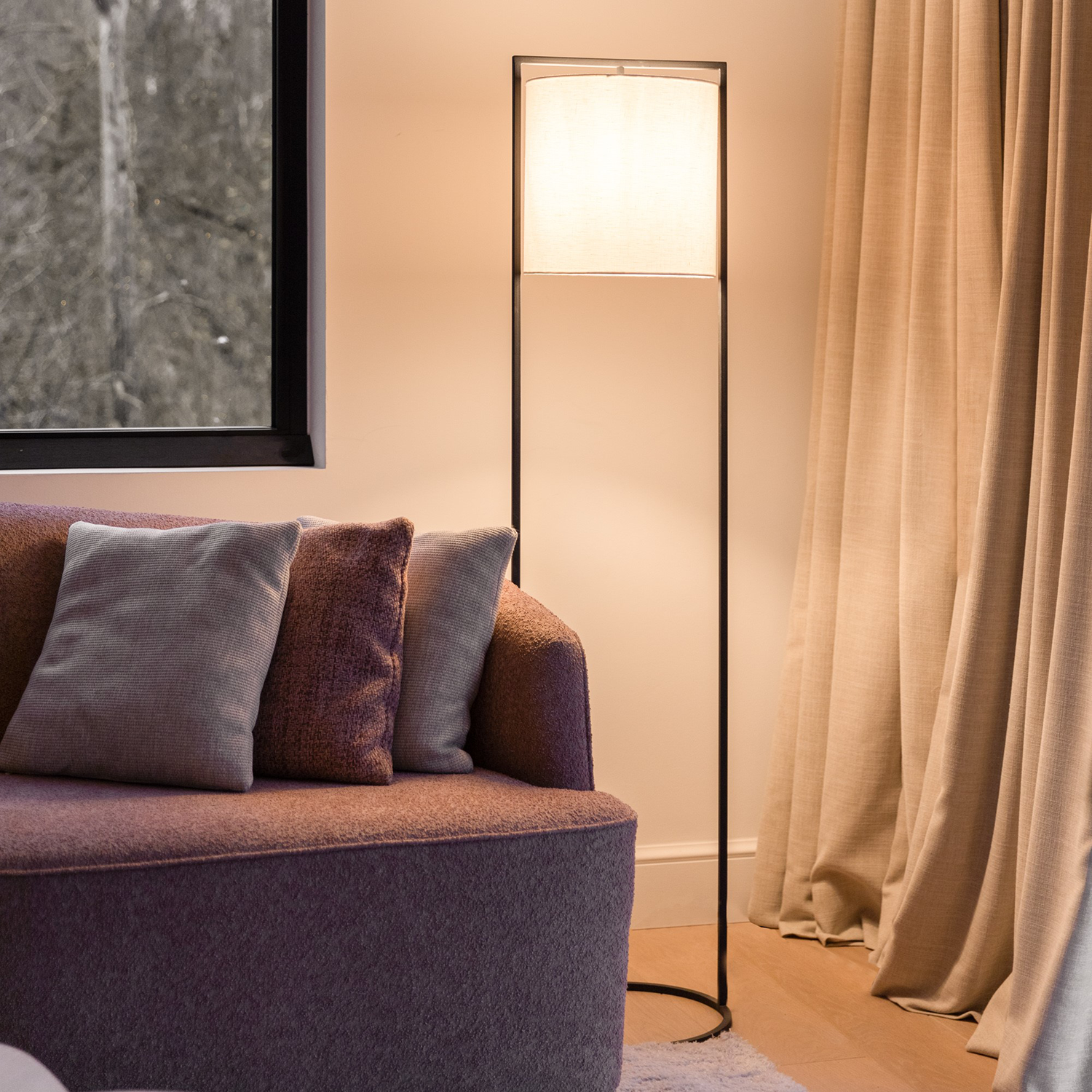 Floor lamp Moyo | black