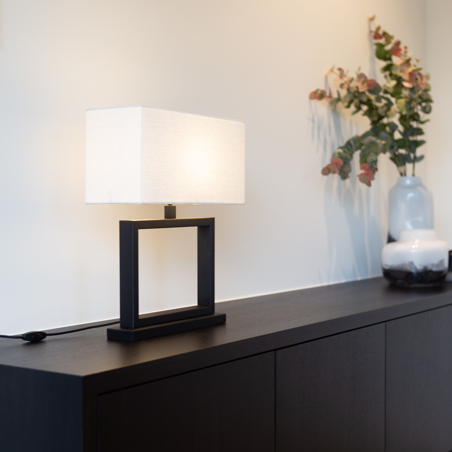 Tafellamp Valencienne | zwart