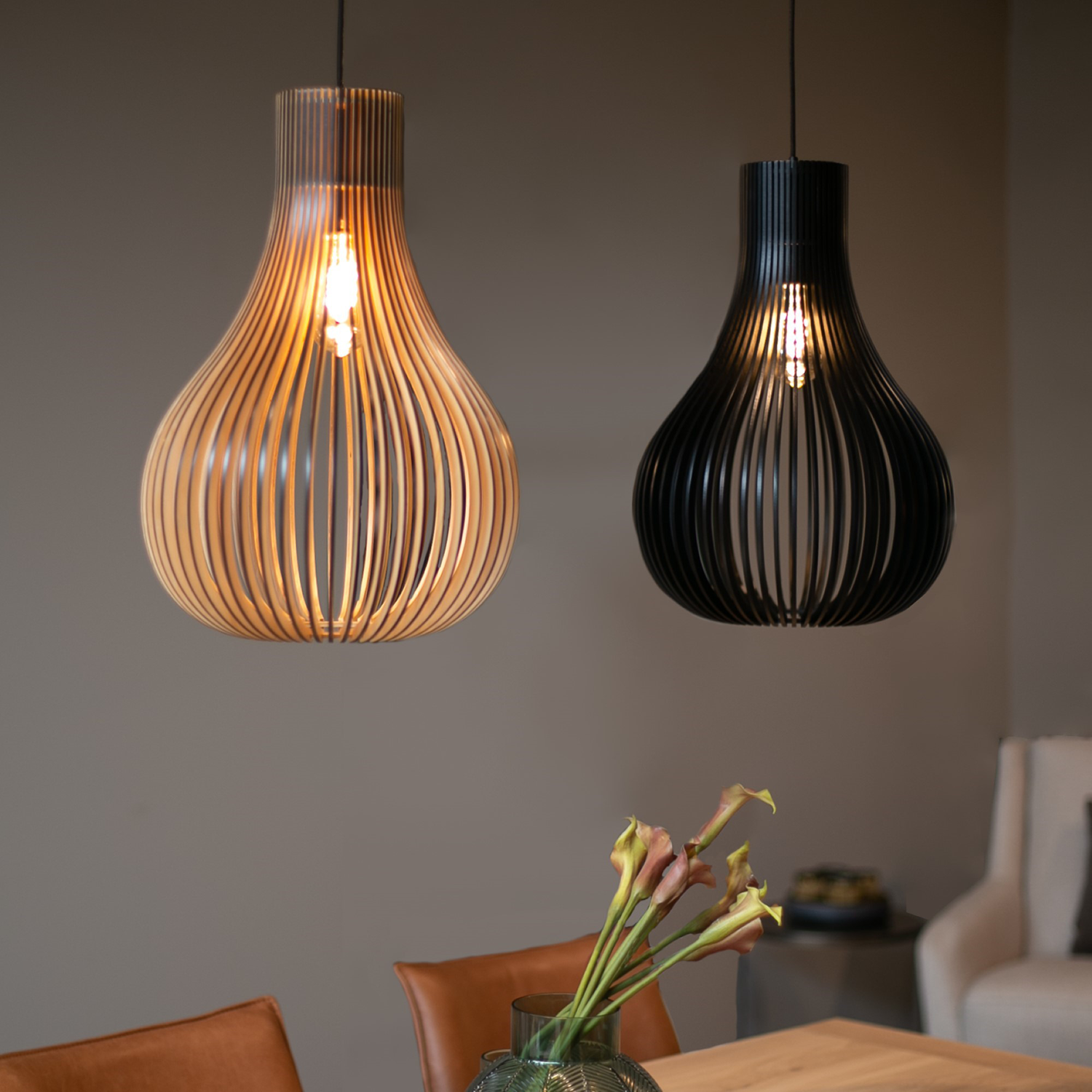 Hanglamp Zita L | zwart 