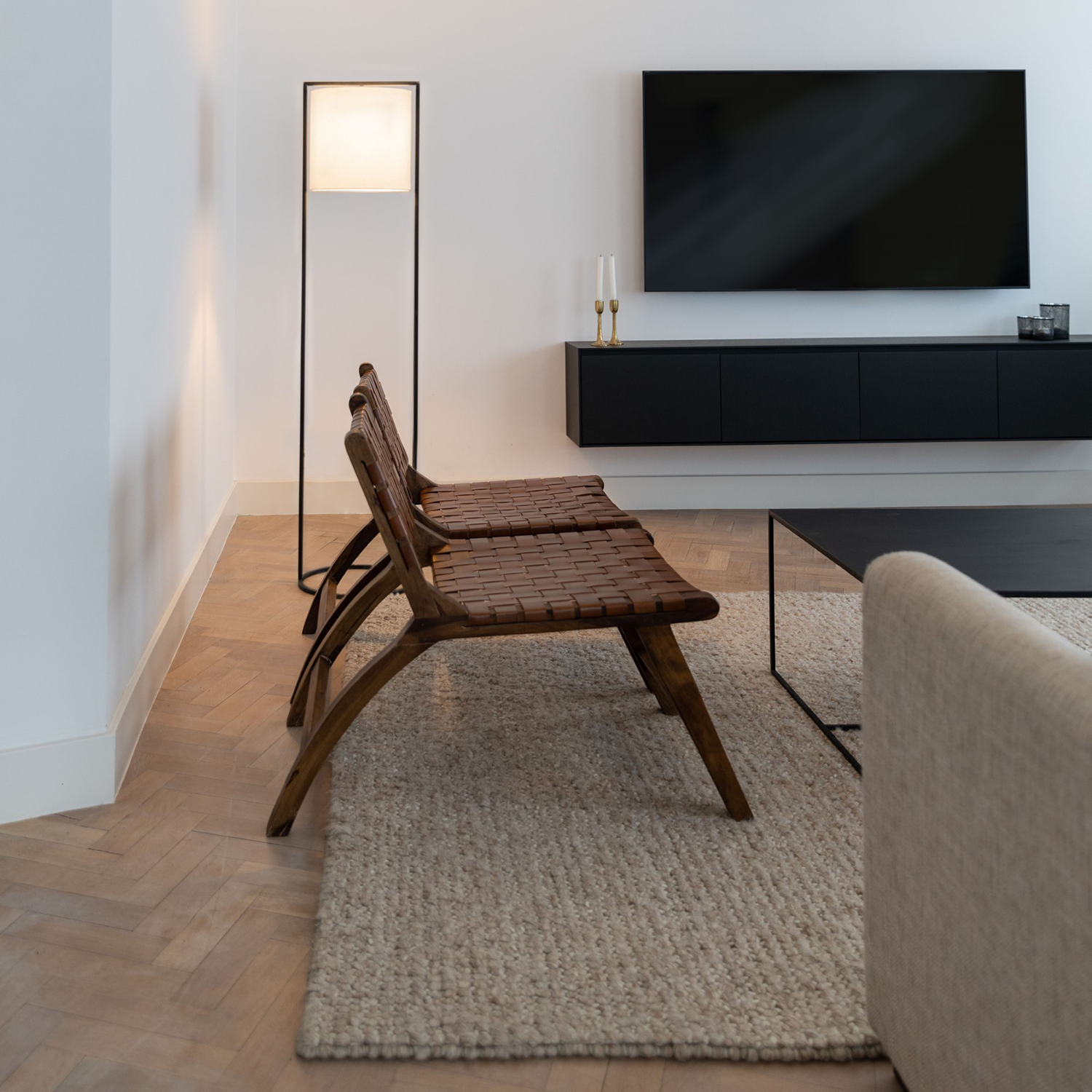 Floor lamp Moyo | black