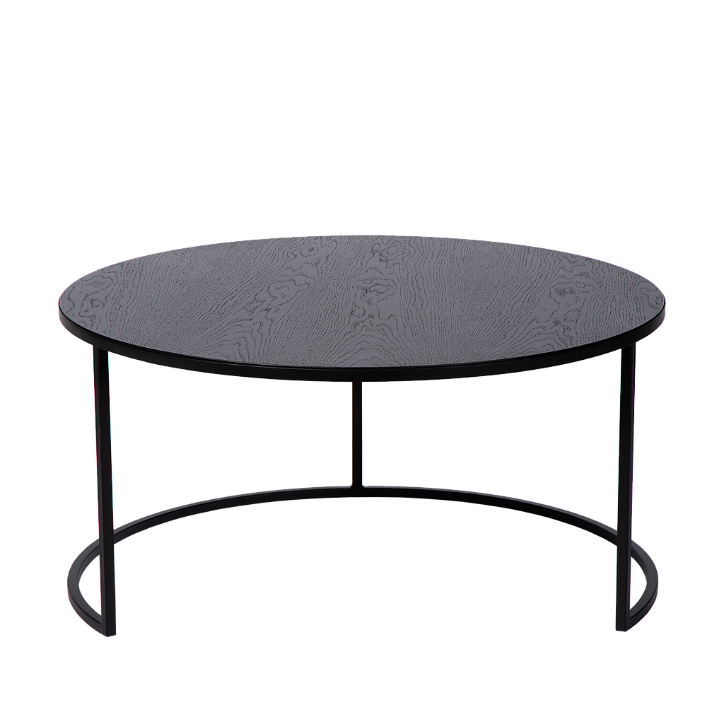 Table de salon Emir Ø80 - noir
