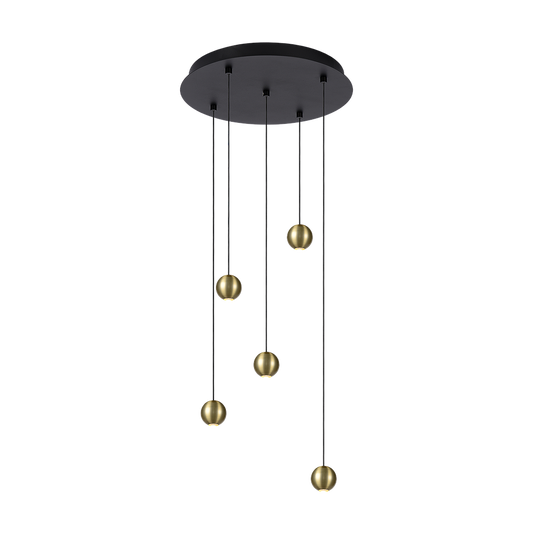 Hanglamp Balls 5 | goud | rond