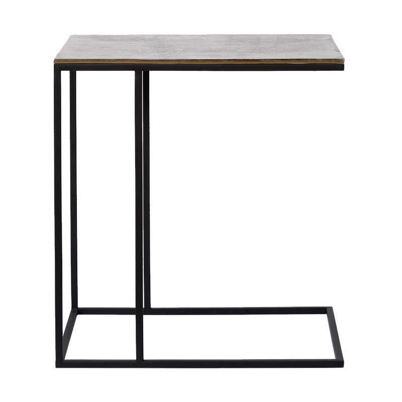 Side table Vanger | raw antique brass