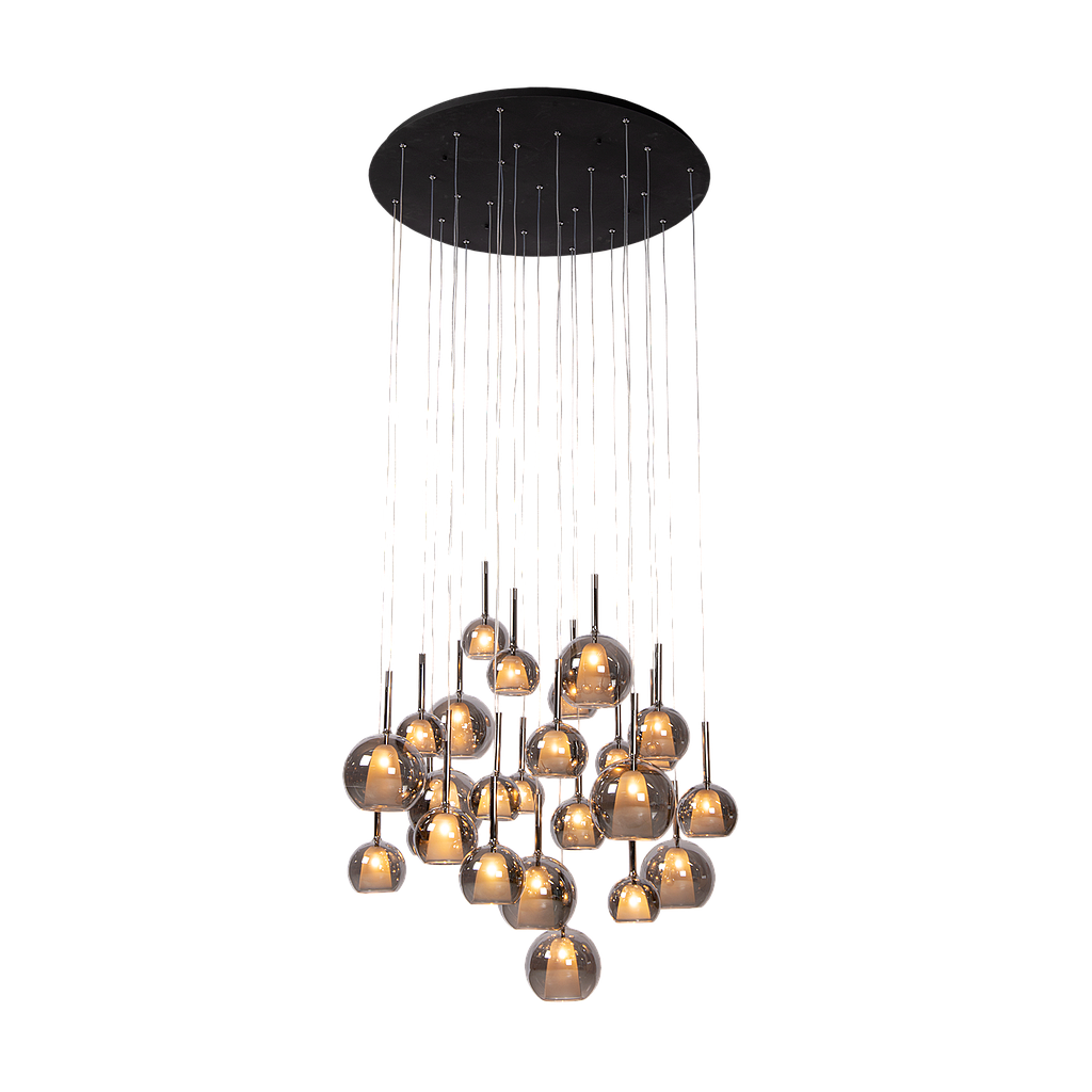 Pendant light Saigon 25 | black | round