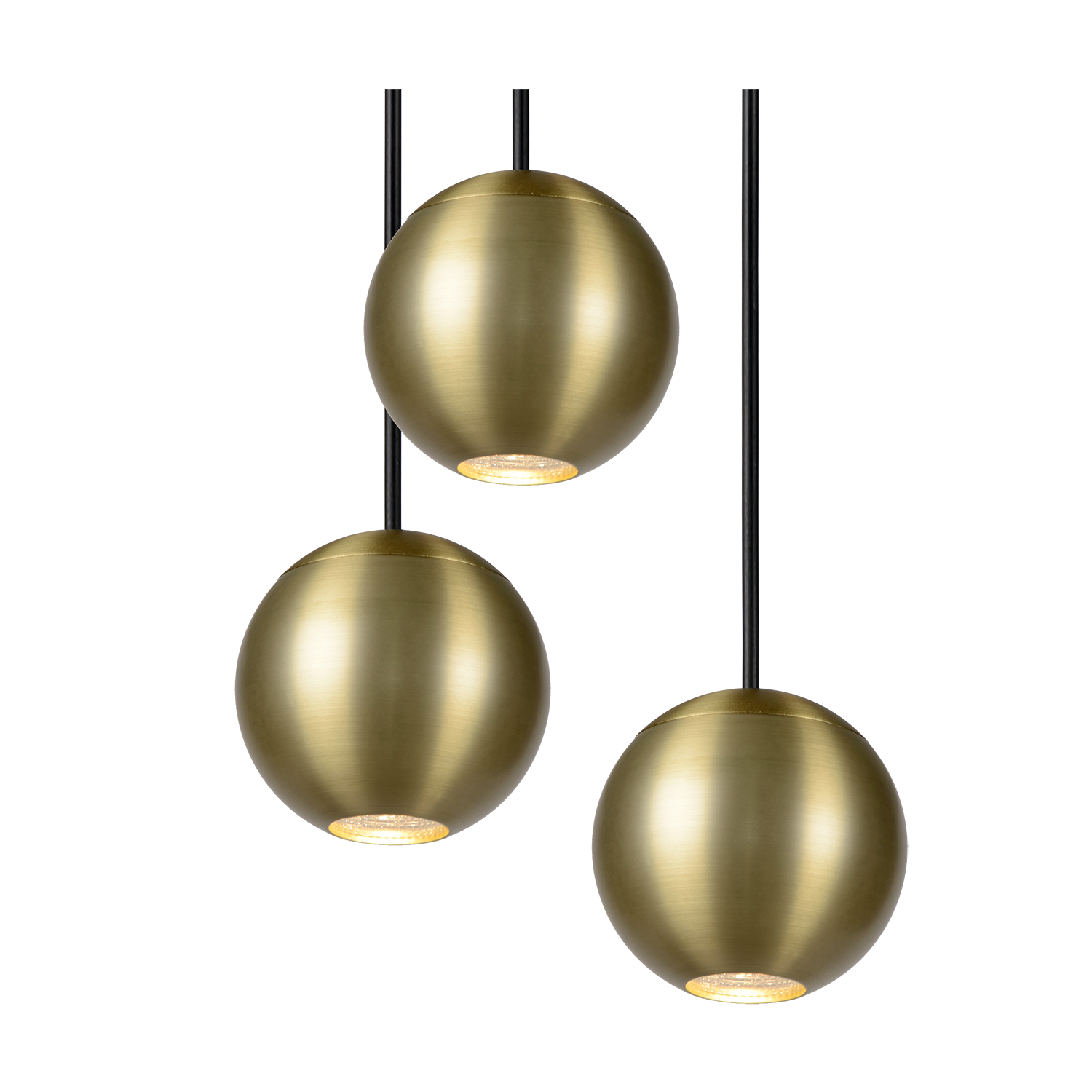 Hanglamp Balls 5 | goud | rond