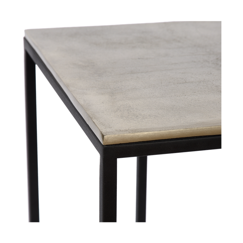 Side table Vanger | raw antique brass