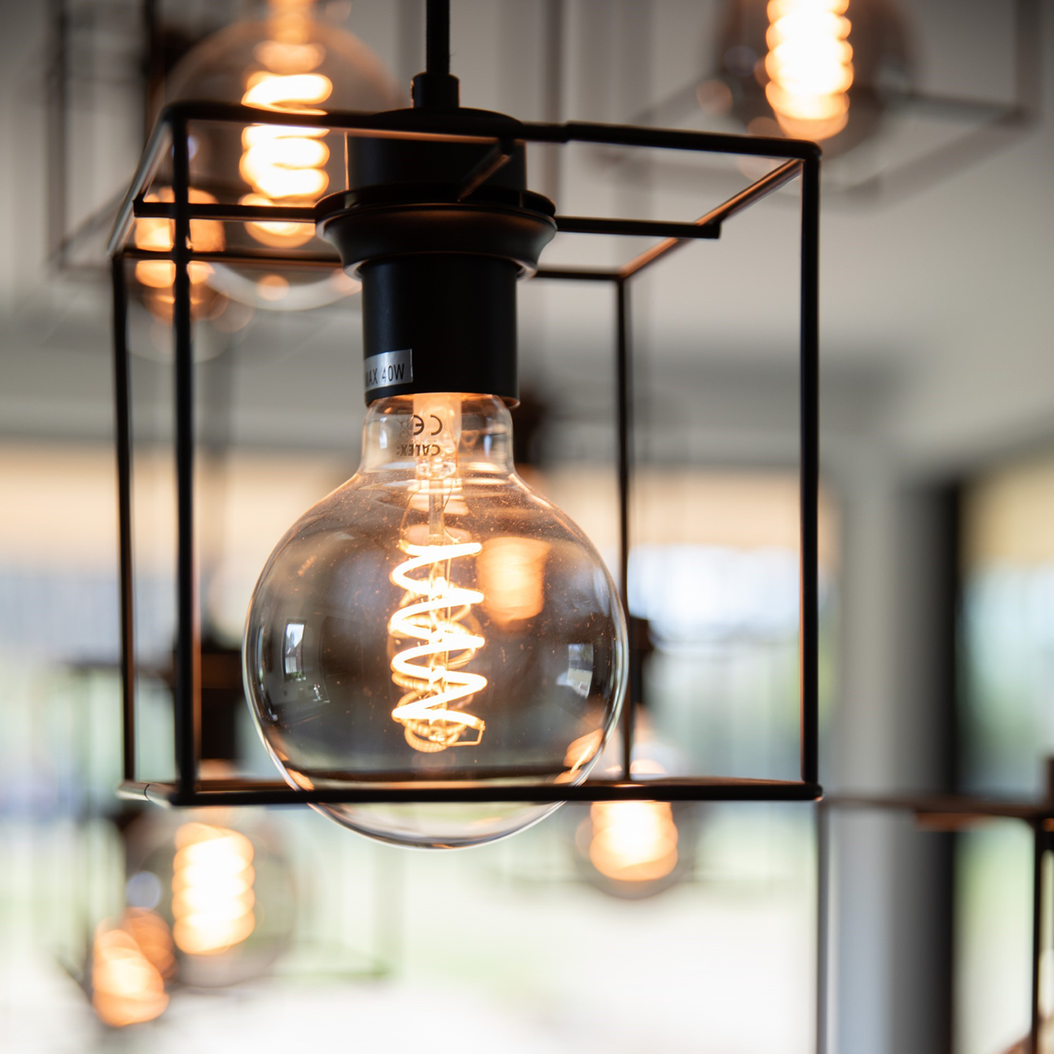 Round cage best sale pendant light