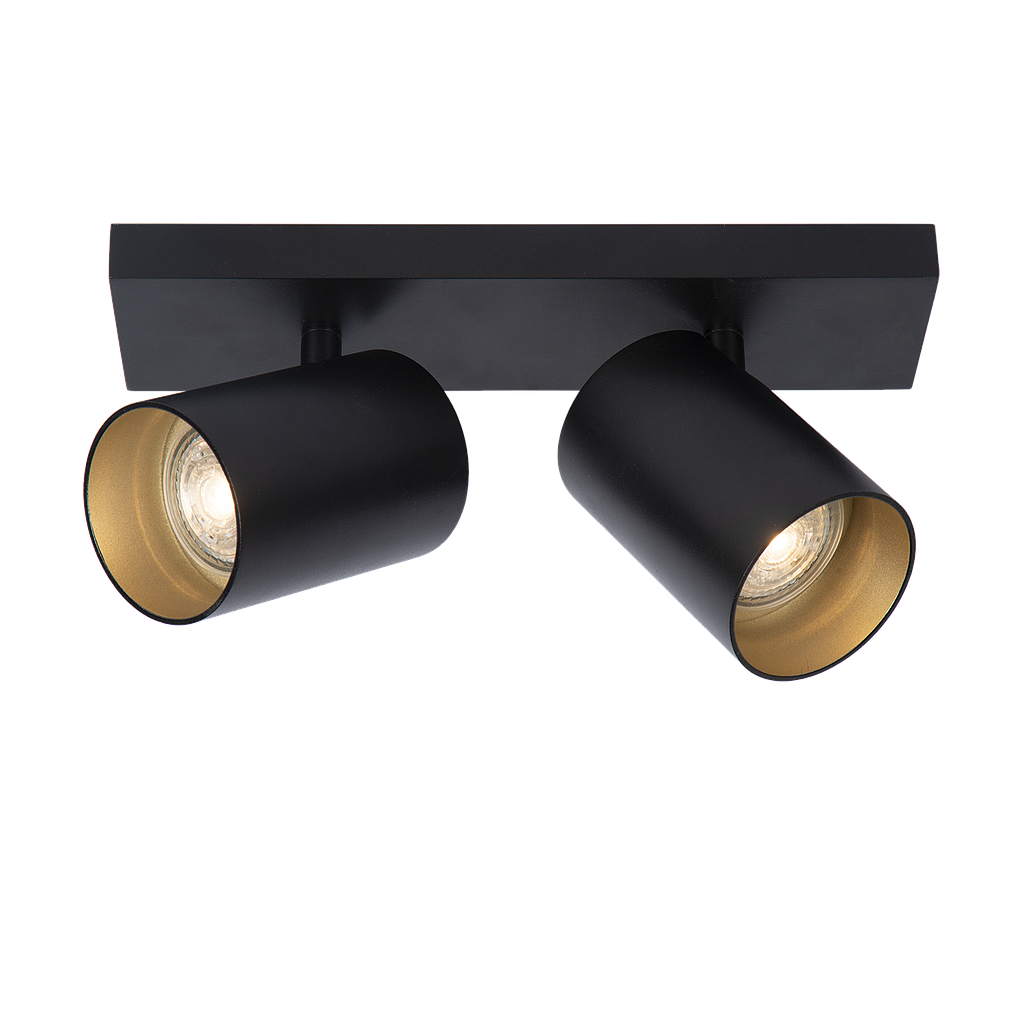 Ceiling light Nuo 2 | black - gold inside
